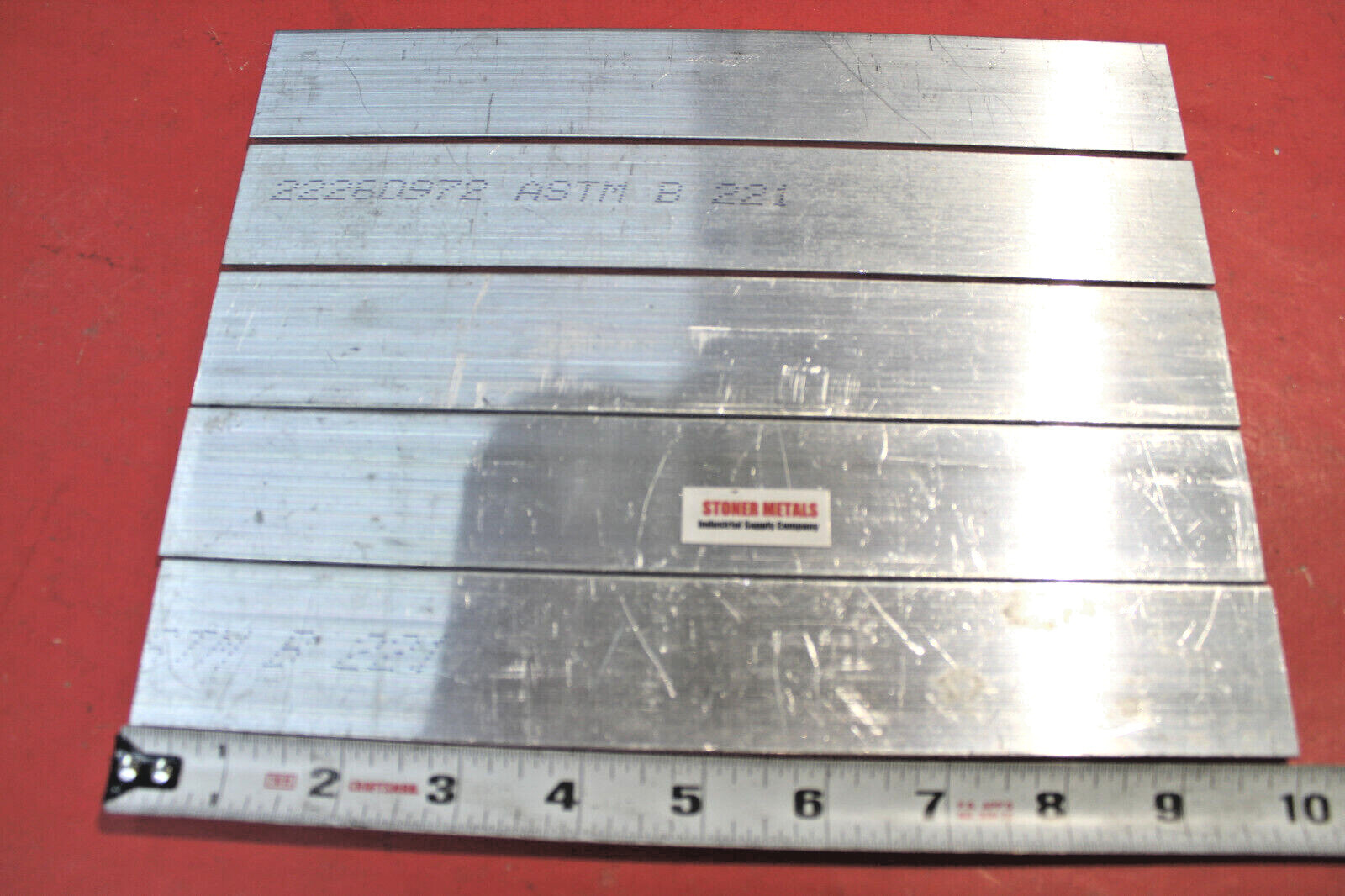 5 Pieces 3/16″ X 1-1/2″ ALUMINUM 6061 FLAT BAR 10″ long T6511 Mill Bar Stock