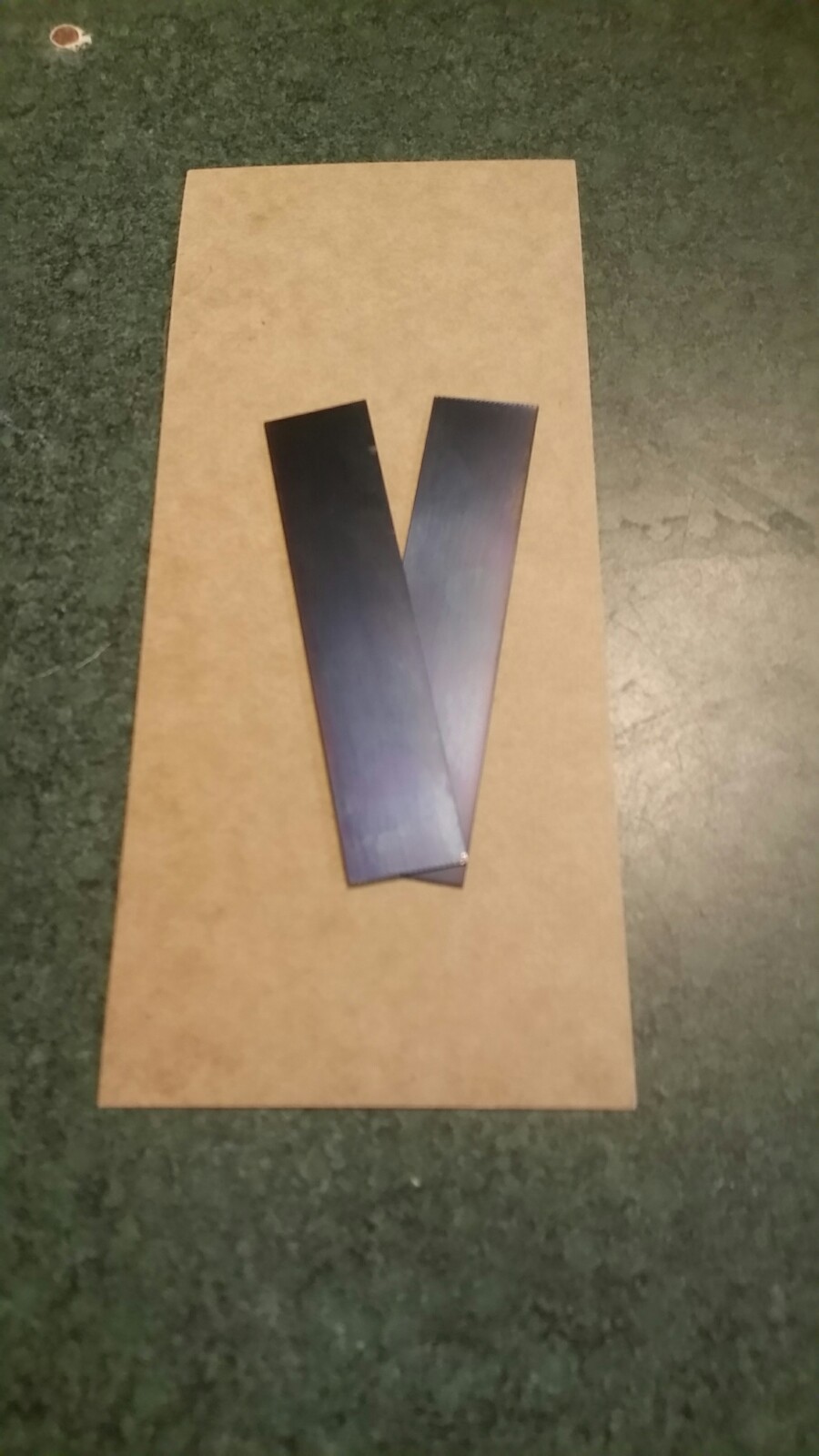 Blue Tempered spring steel 6 inch x 0.015″ thick x 3/in wide ONE piece lot
