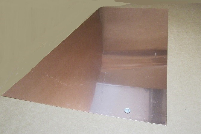 101 Copper Sheet 1/8 to 1/4 Hard .025″ Thick x 24.0″ Wide x 48.0″ Length