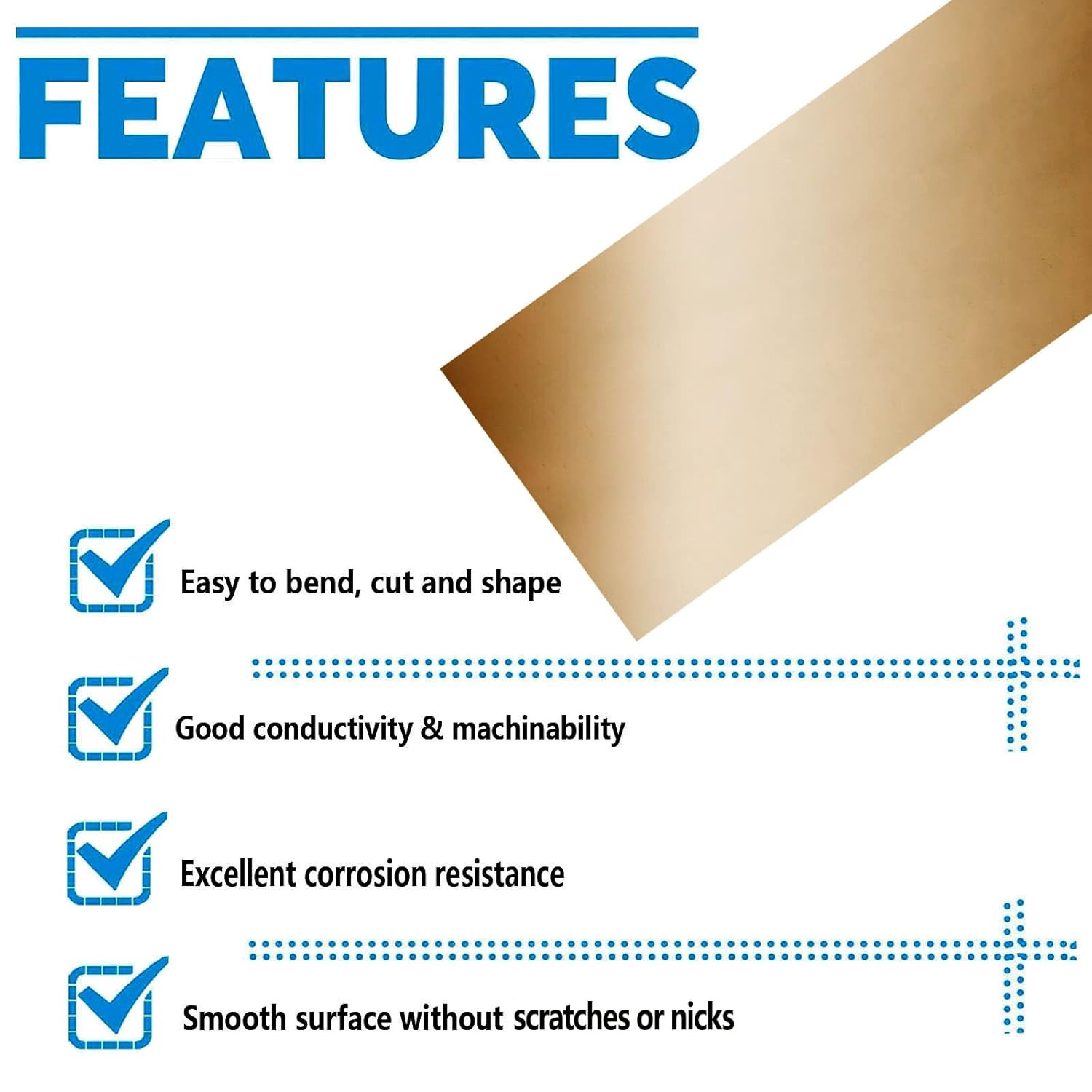 Brass Shim Stock Assortment – 6″ Length X 3″ Width, 0.002″, 0.004″, 0.006″, 0.00