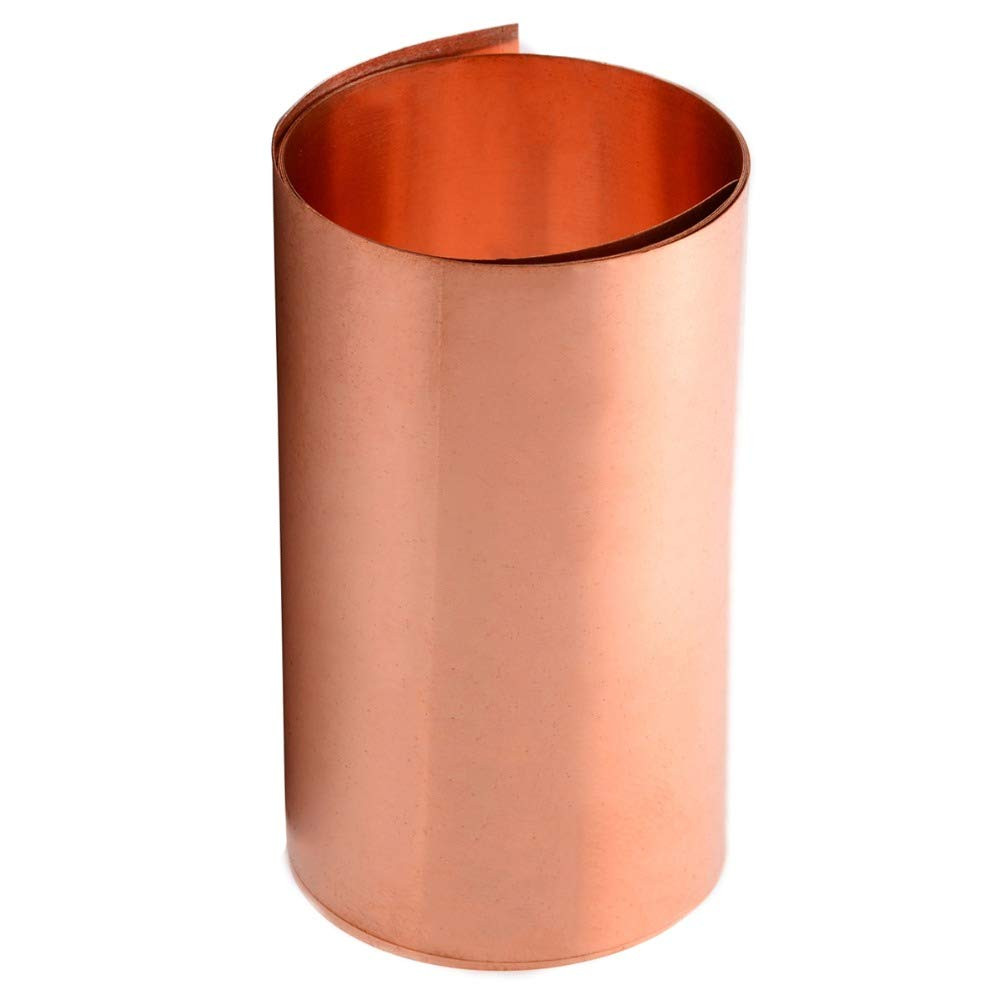 1Pc 0.2Mm Thickness Copper Sheet Roll High Purity Pure Copper Cu Metal Sheet Foi