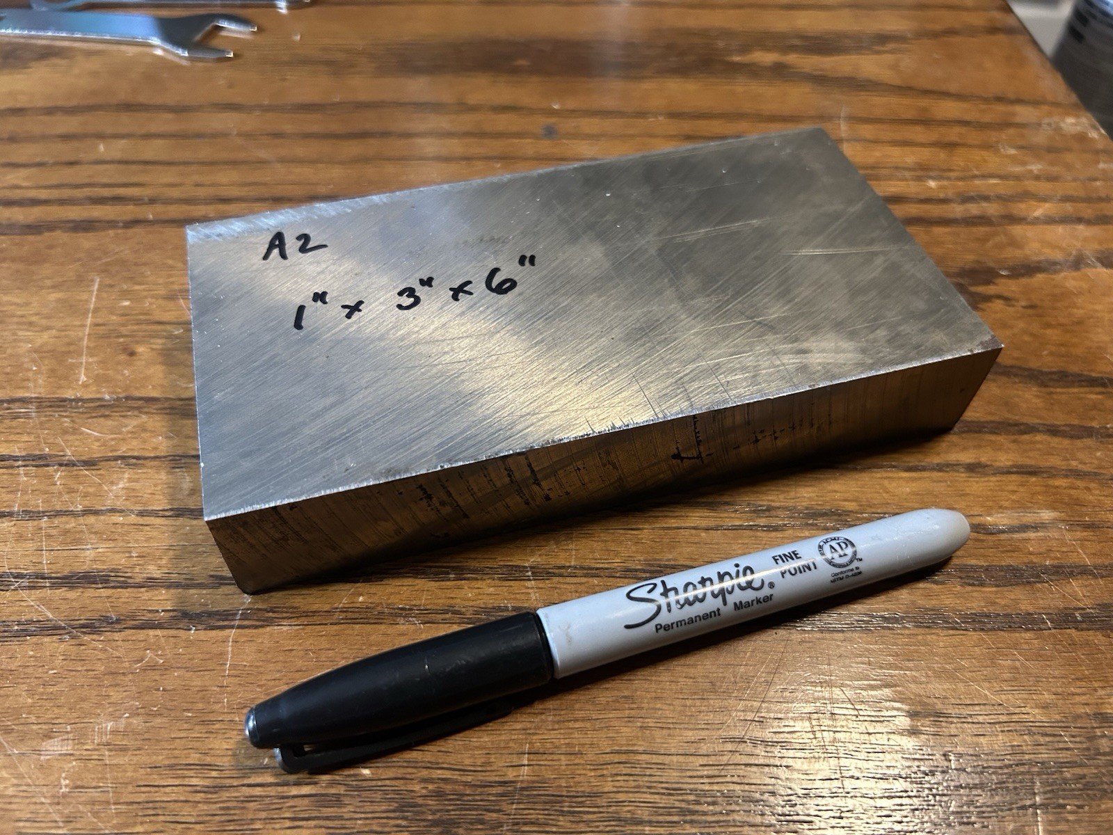 A2 Tool Steel, 1″ x 3″ x 6″, Flat Bar, Machine Stock