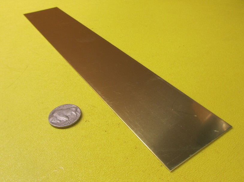 260 Brass Flat Bar .016″ Thick x 2.0″ Wide x 12″ Length, 3 Pcs, 3 Ft Total