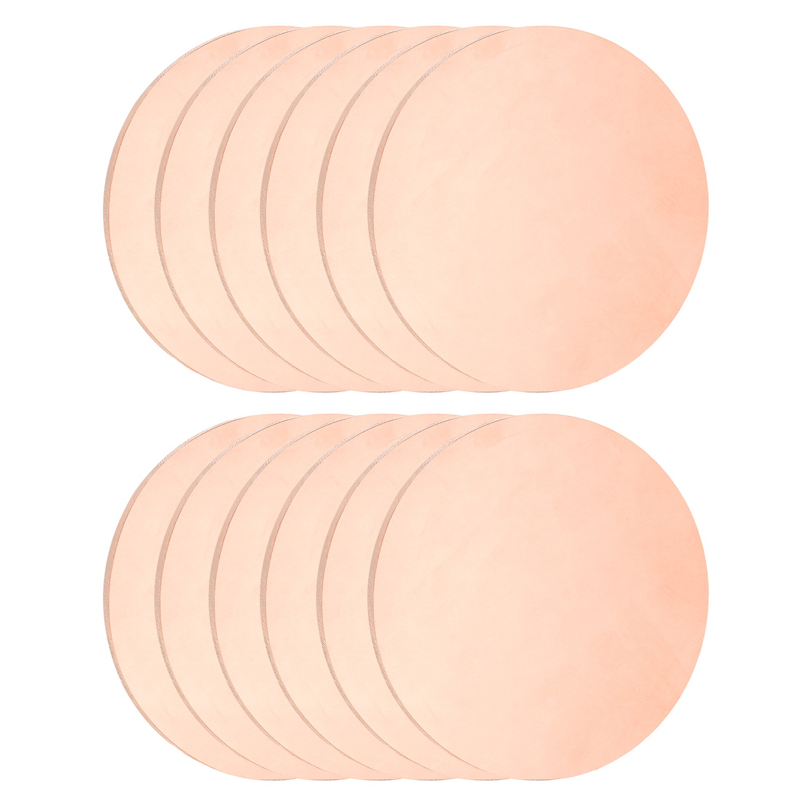 12Pcs Copper Round Plate, 0.02″ Thick 1.2″ Dia C1100 Pure Copper Sheet