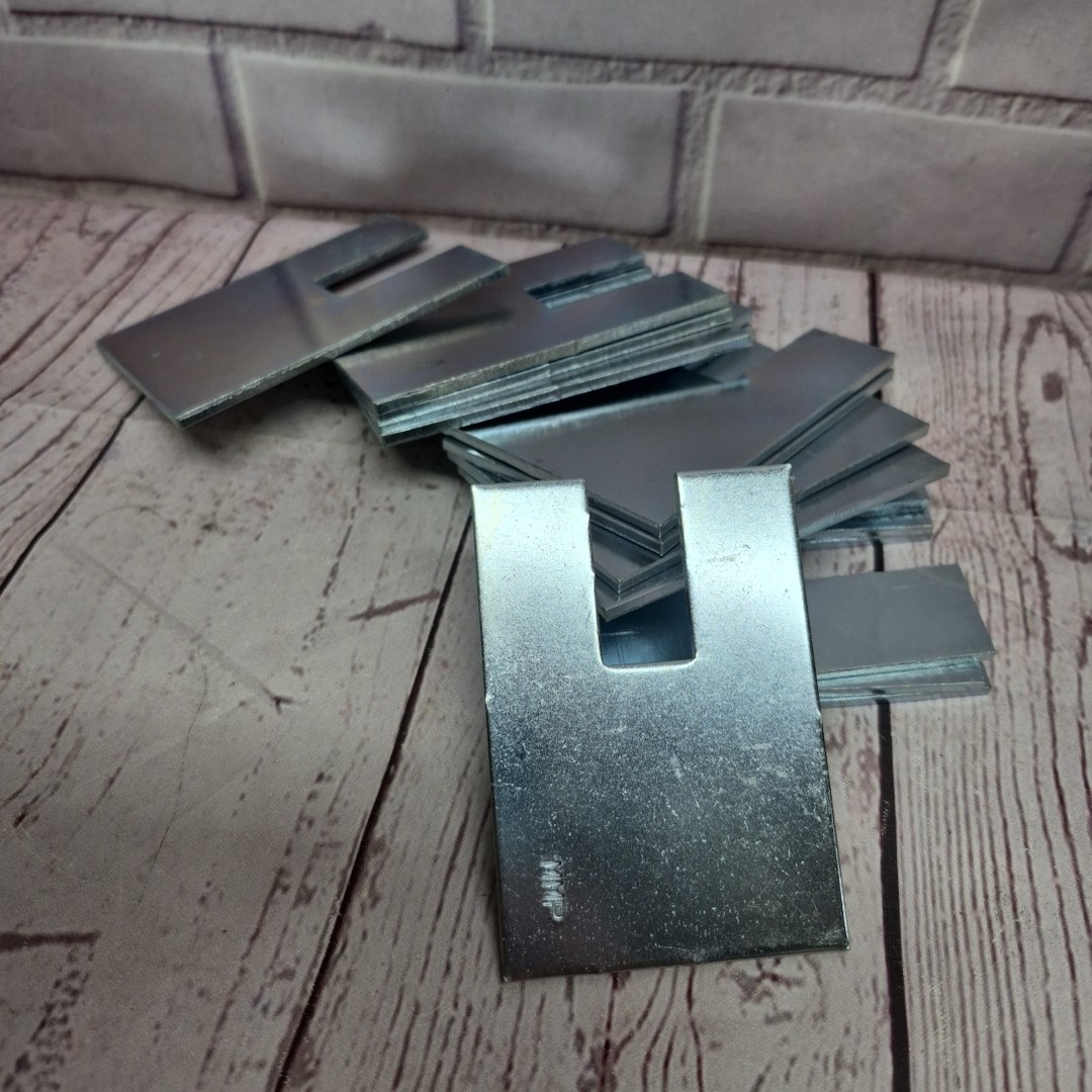 Steel Plate Shim Spacers, 2.25″ x 3.25″ x 1/8″ Thick~Lot Of 12″!