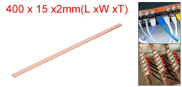 Copper Flat Bar, 0.08″ Thickness x 0.59″ Width x 15.75″ Length Copper Bar Stock