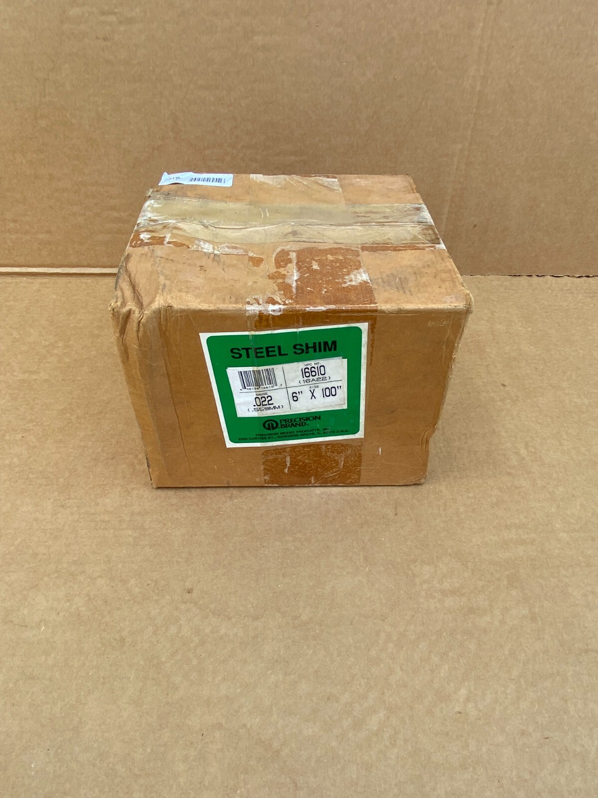 Precision Brand Steel Shim Stock; roll of 100 inches, 0.022 6″ x 100″ #16610