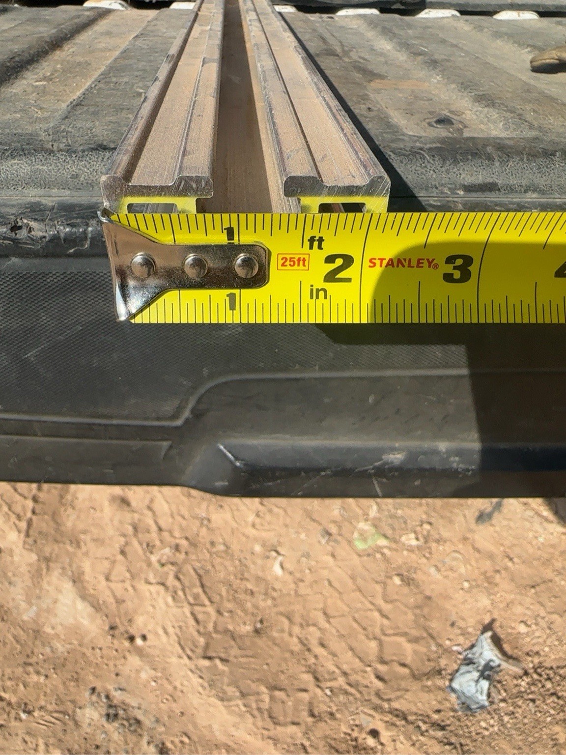 Lot of 8 Aluminum T-Slot Extrusion Rails 24” Long Approx 2-1/4” x 1-1/4”