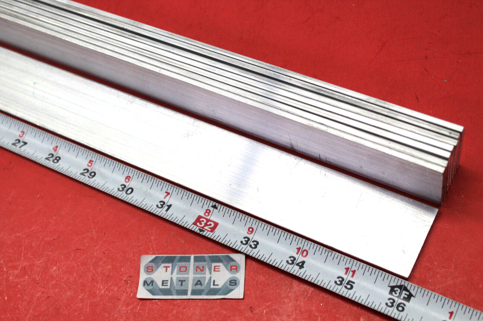 8 Pieces 1/8″ X 1-1/2″ ALUMINUM 6061 FLAT BAR 36″ long Extruded Mill Stock New