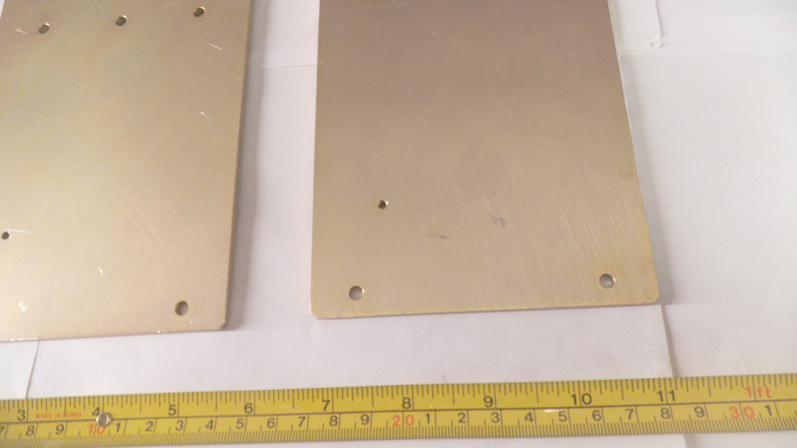Set of 2 pcs Aluminum chromate plated 8-1/2″ x 4-1/2 x 1/8″ thick