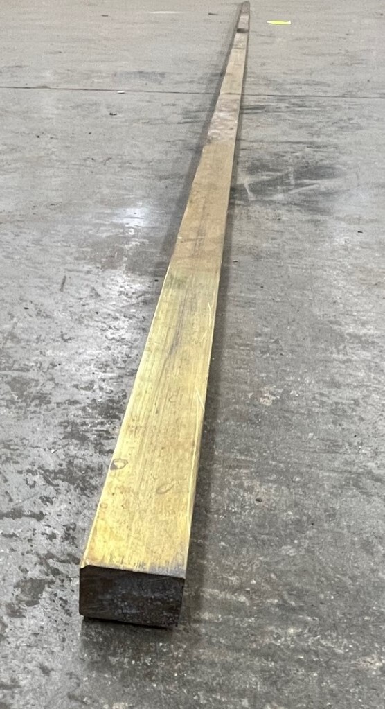 BRASS BAR STOCK LENGTH 144″ WIDTH 3/4″ THICKNESS 1/2″