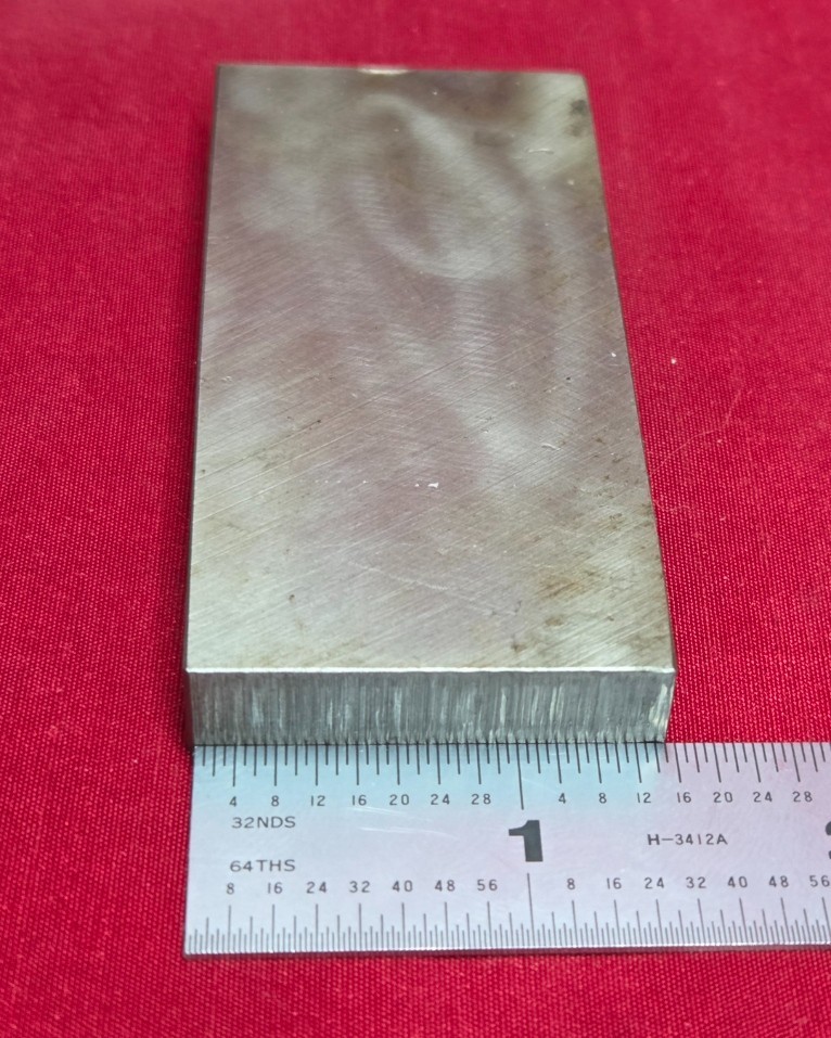 D2 Tool Steel Block Billet 3.16″ L x 1.50″ W x 0.410″ Thick, 8.6 Oz.