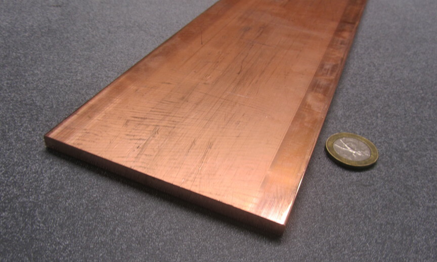 110 Copper Bar H02, 1/4″ Thick x 4.0″ Wide x 2 Ft Length