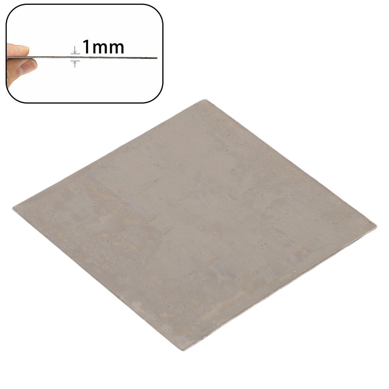 1pcs 100x100mm Pure Nickel Ni Sheet Plate For Electroplating Anode Element