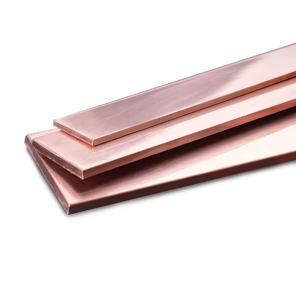 2 PCS C110 Copper Flat Bar 0.06x1x15.7 Inch Stock 1.5mm Thick DIY Battery