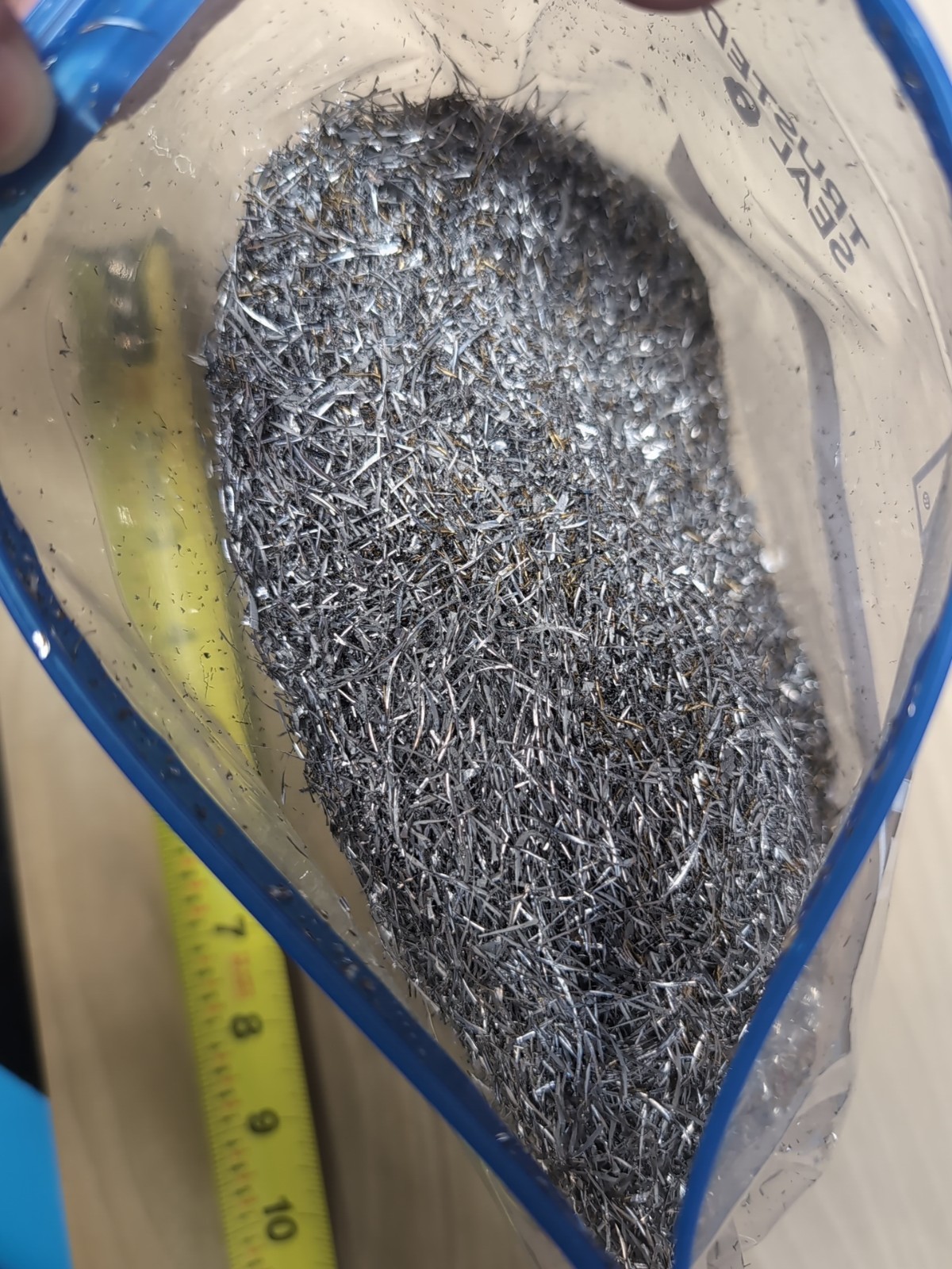 1/2 Gallon (SHIP FREE) ALUMINUM 6061 METAL SHAVINGS/CHIPS Orgonite Art Brass
