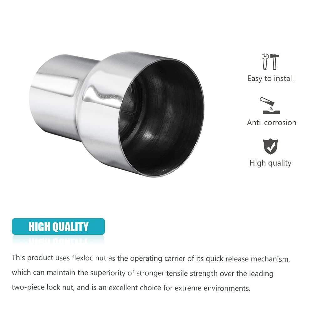 Universal 2.25″ ID to 3″ OD Exhaust Pipe Adapter Connector Reducer 304 Stainless