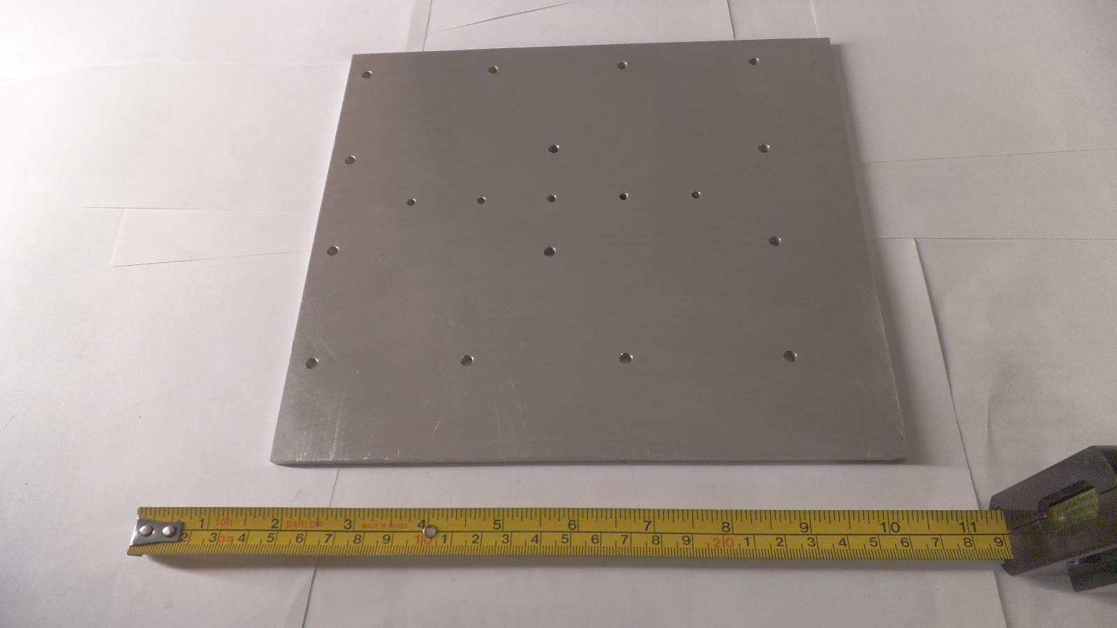 Aluminum plate, 8-7/8″ x 7-3/4″ x .194″ thick