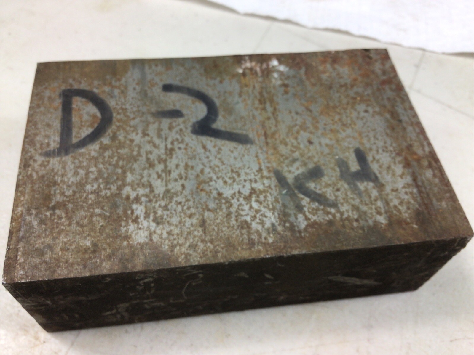 D2 Tool Steel Flat Stock, 1.62” X 3.02” X 4.77” long