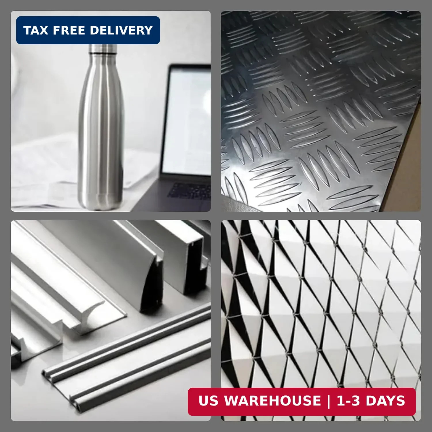 2 Pack 6061 T651 Aluminum Sheet Metal 6″ x 12″ x 1/16″ (0.06″) Rectangl