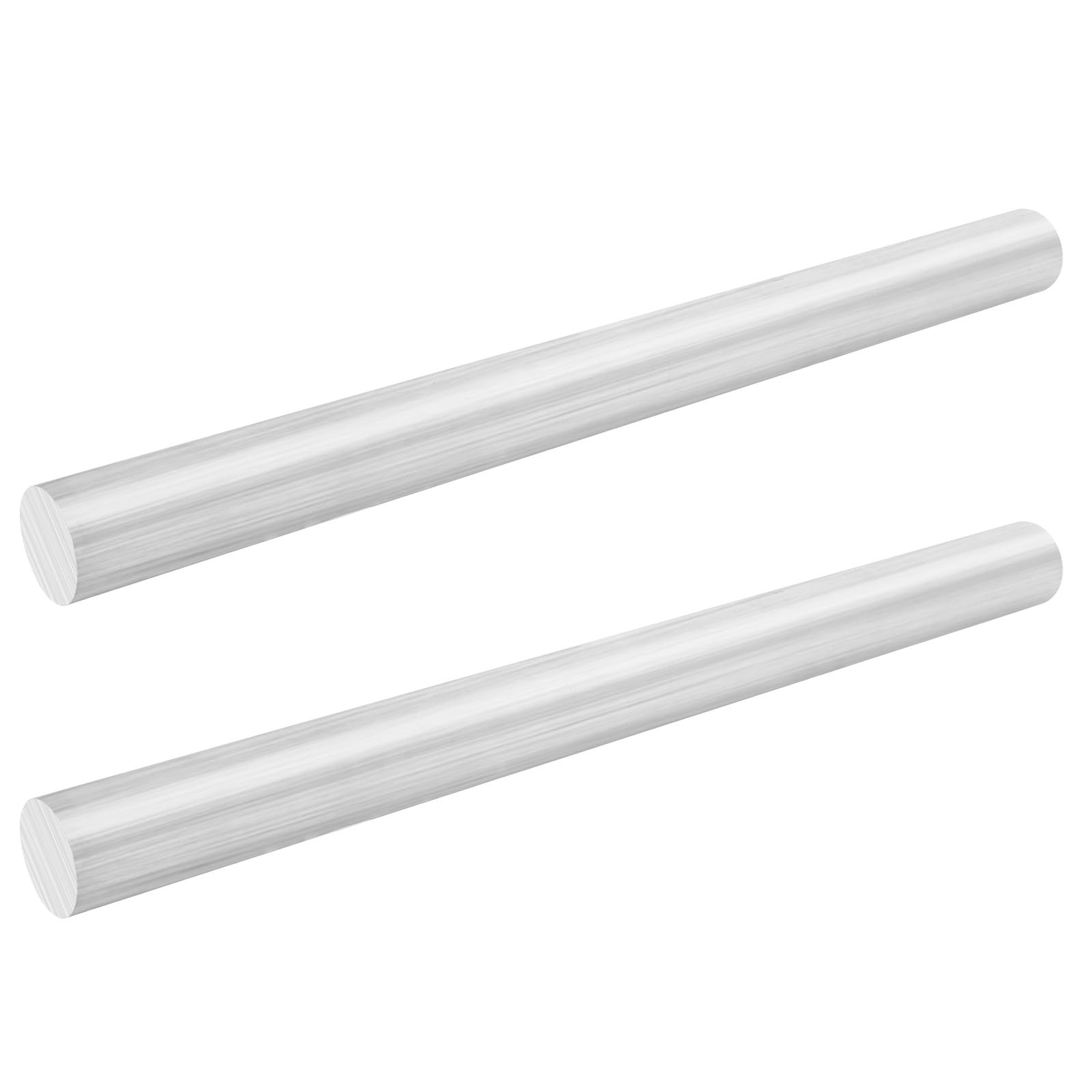 2 PCS 11/4 Inch 6061 Aluminum Round Rod Bar Solid Extruded Lathe 16 Inch