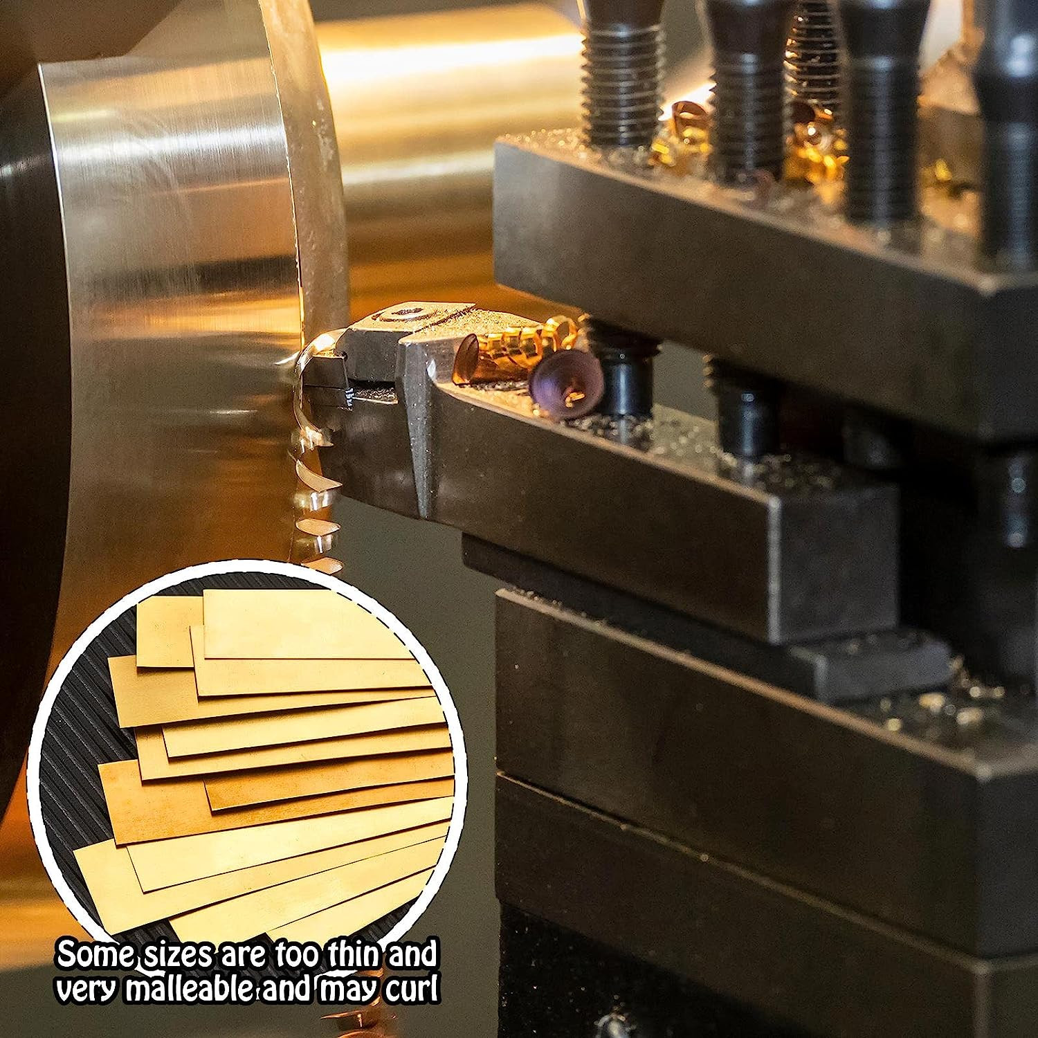 Brass Strip Brass Sheet Brass Shim Stock Assortment Metal Shims 6” Length