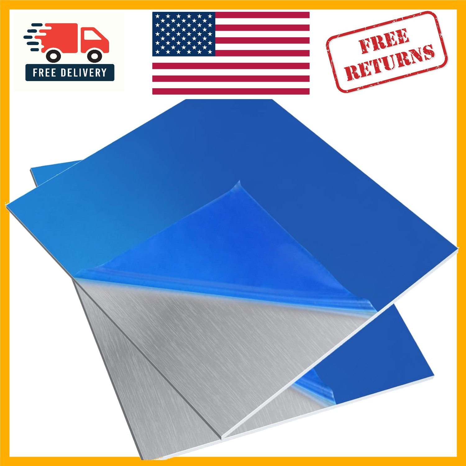 Heat Treatable 6061 Aluminum Sheet – 2 Pieces, 6x6x0.0418 Inch, Versatile Use