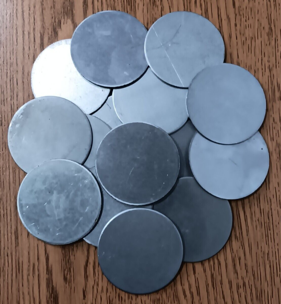 50PCS CR STEEL CIRCLES, 16GA (.063″) 2″ DIA, SCRAP, WELDING, ARTS & CRAFTS