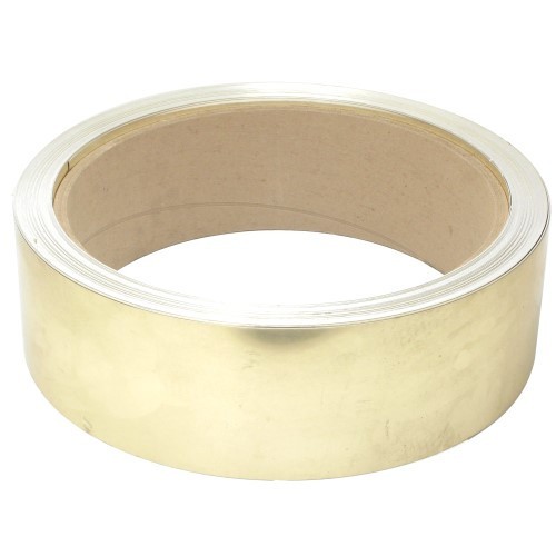 Anodized Aluminum Trim Bright Gold Color, 6″ x 0.025″, by the foot