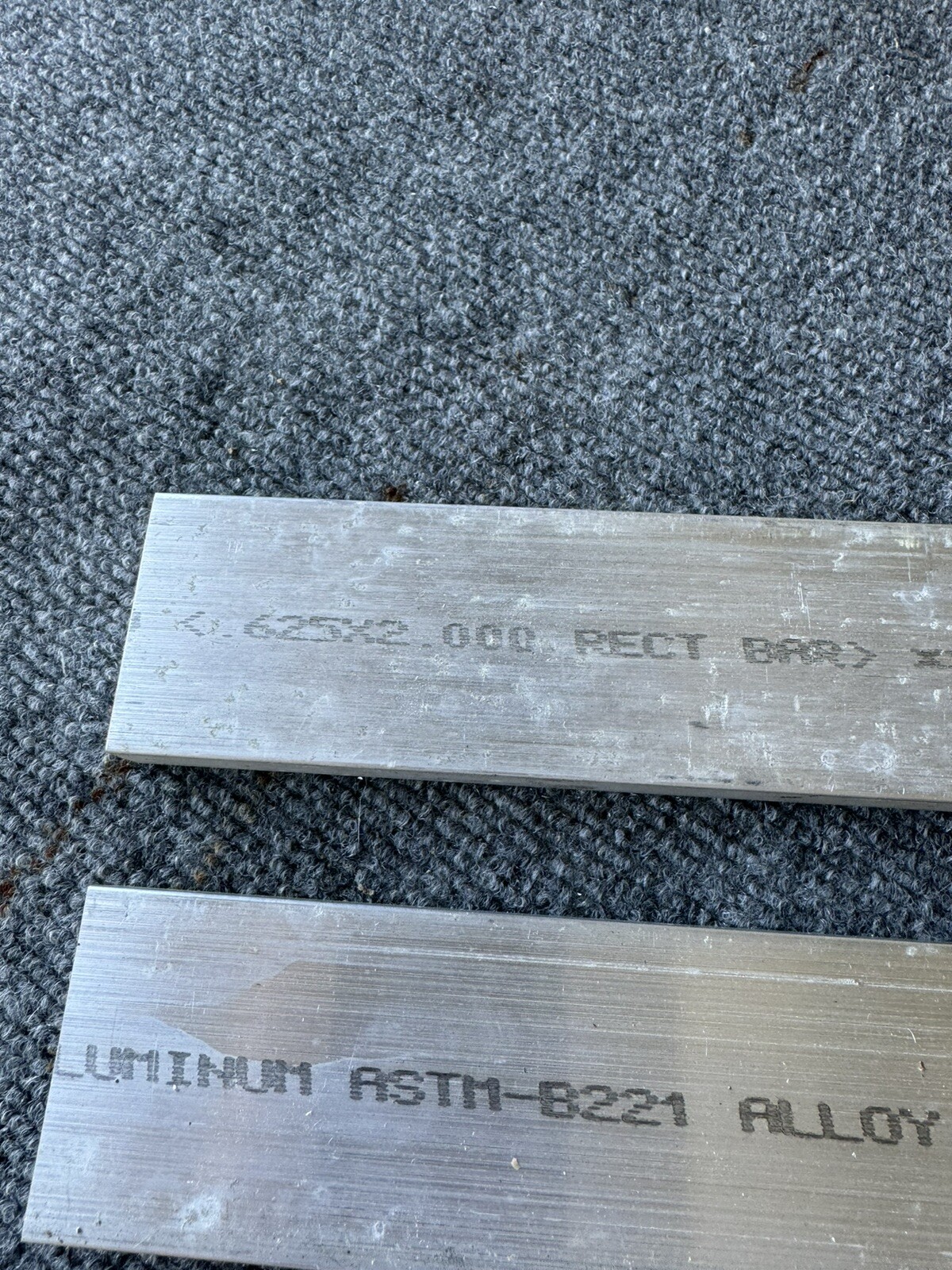 2 Pieces 5/8″ X 2″ ALUMINUM 6061 FLAT BAR 12” T651 Solid Extruded Mill Stock