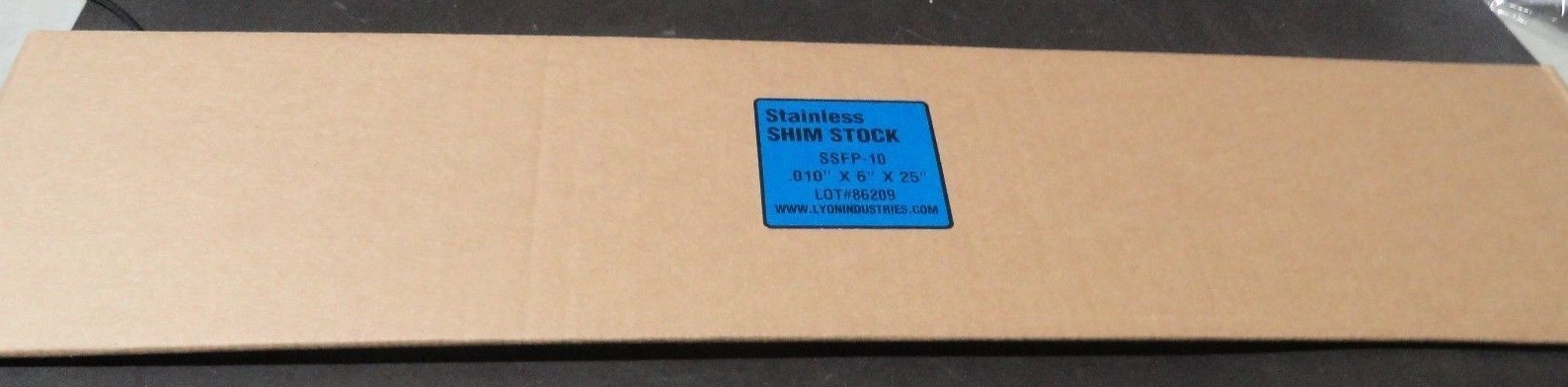 302 Stainless Steel Shim Stock, Solid, #2B Smooth Finish, H04 Temper, ASTM A666/