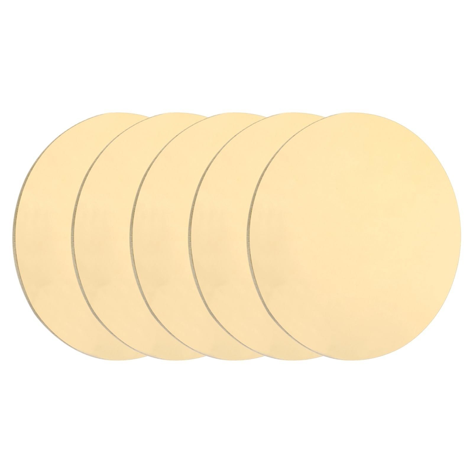 uxcell Brass Round Plate 0.04″ Thick 2″ Dia H62 2Pcs Metal Sheet
