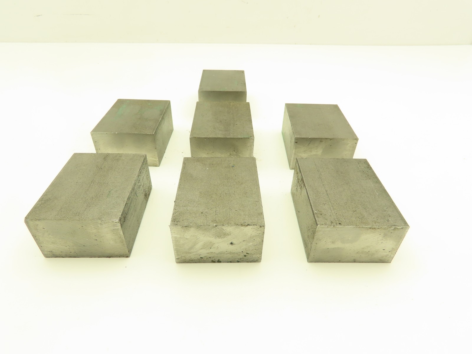 1018 Cold Rolled Steel Flat Bar Stock 1-1/4″x 2″x 2-1/2″L Lot of 7 Blocks