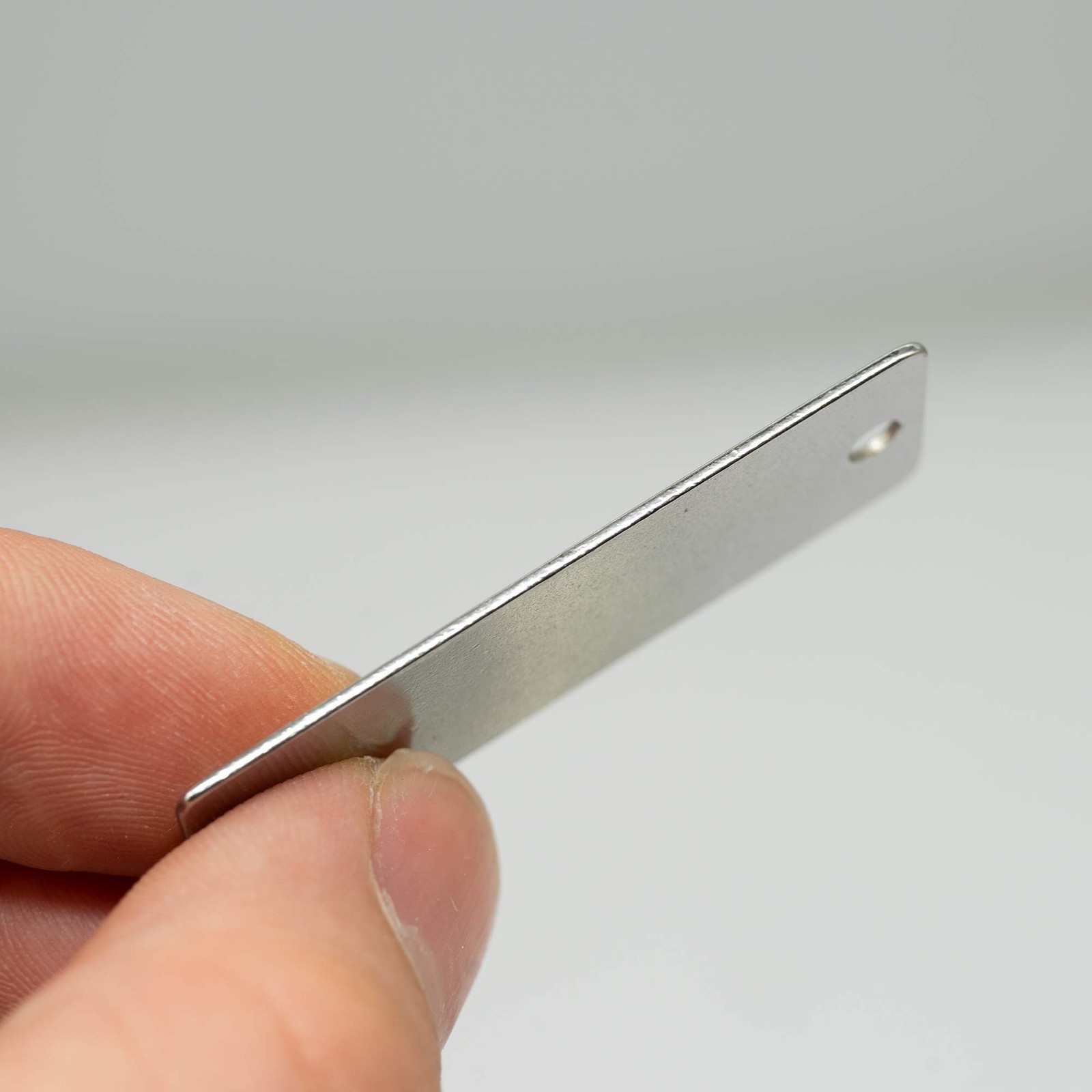 25 Pack Stainless Steel Blank Tags Rectangle Stamping Blanks with Two Holes