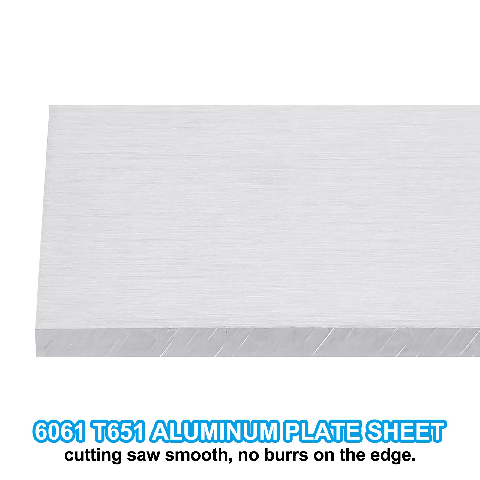 6061 T651 Aluminum Sheet Metal 4 x 12 x 1/4(0.236″) Inch 3Pcs Flat 6MM