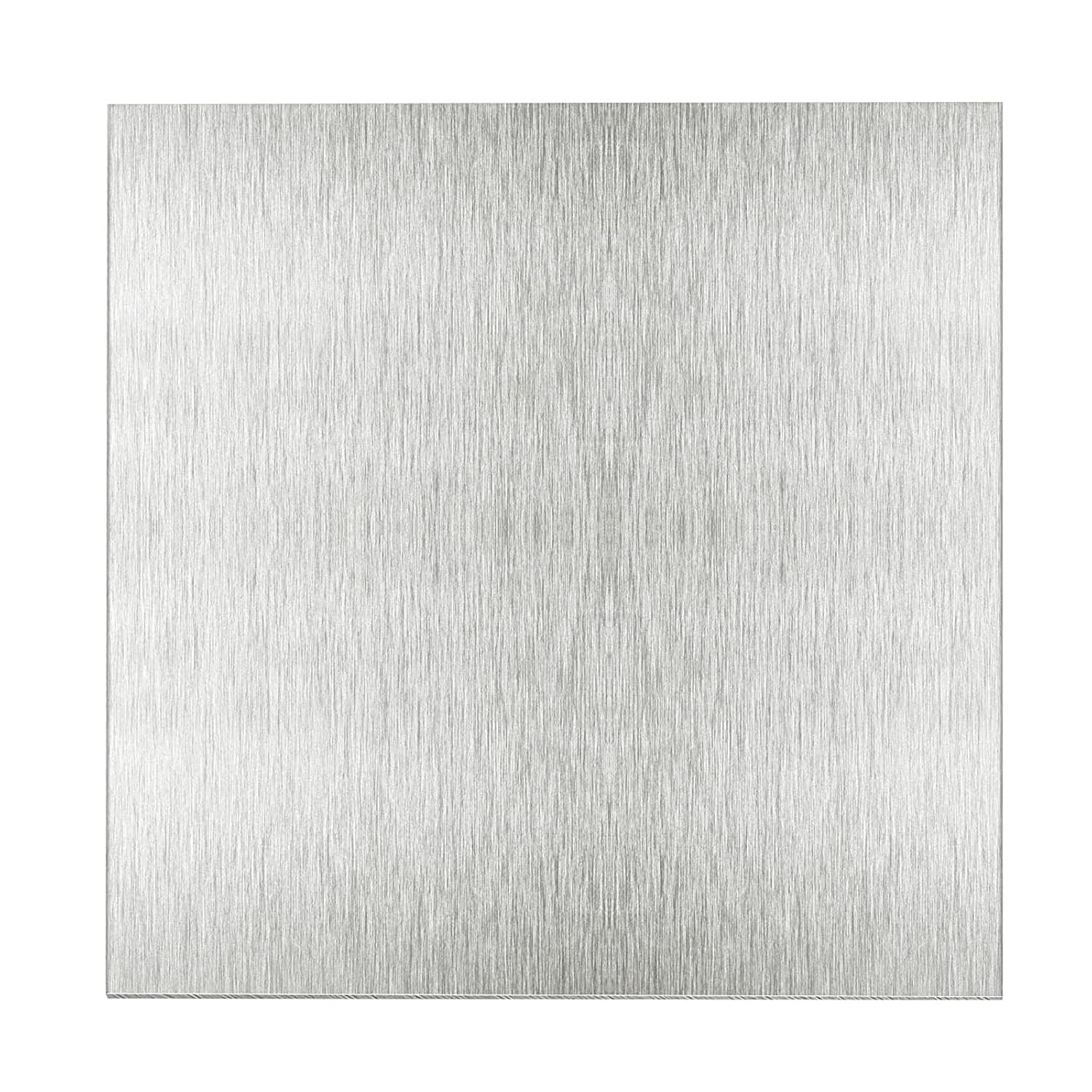 3 Pack 12×12 Inch Aluminum Sheet 6061-T6, 1/16 Inch Thick with Protective Film