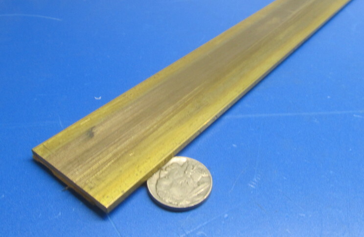 385 Brass Flat Bar 1/8″ Thick x 1 1/2″ Wide x 4 Foot Length