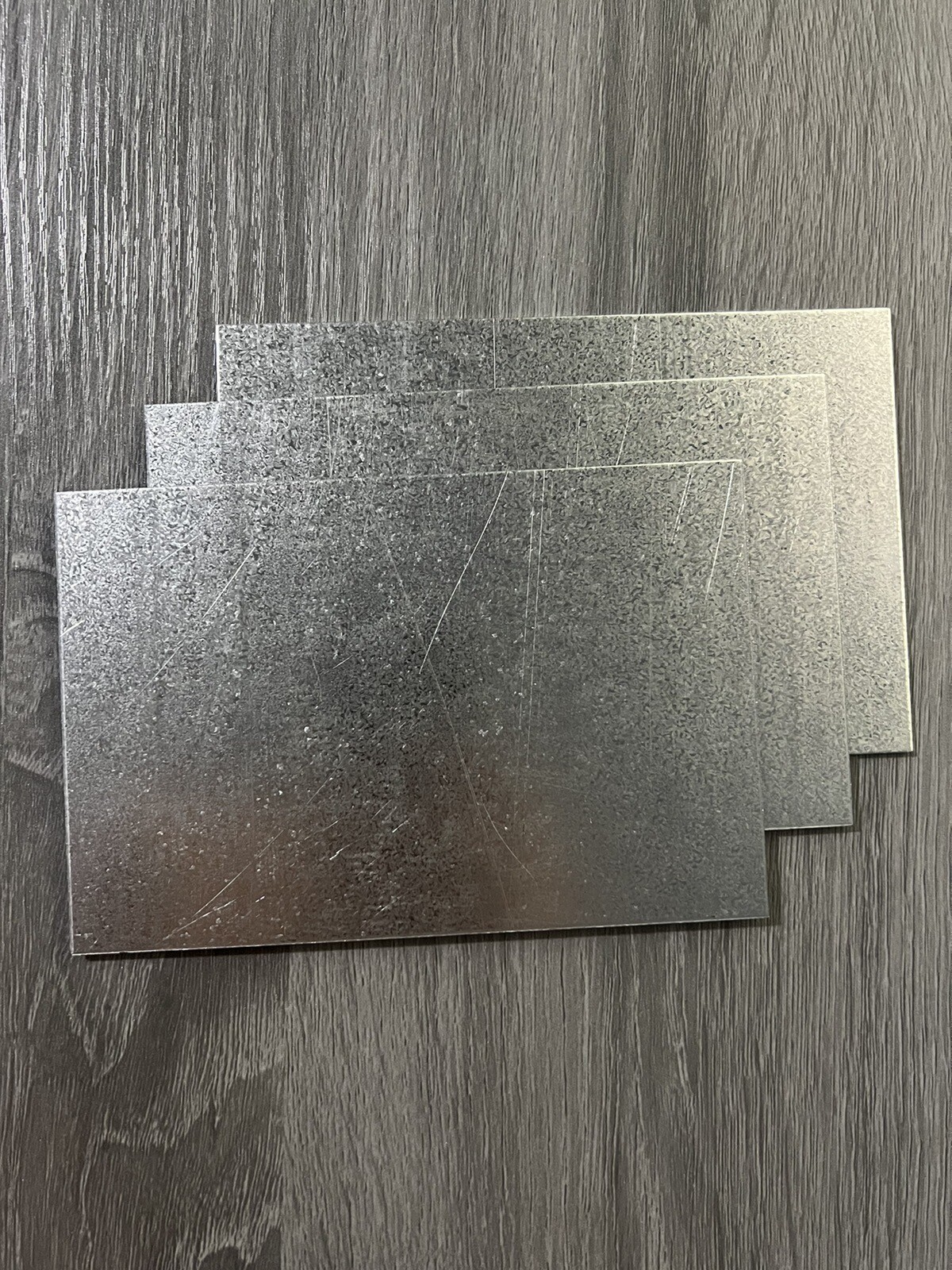 6 Pieces 8”x4” Galvanized Metal Scrap 18 Gauge