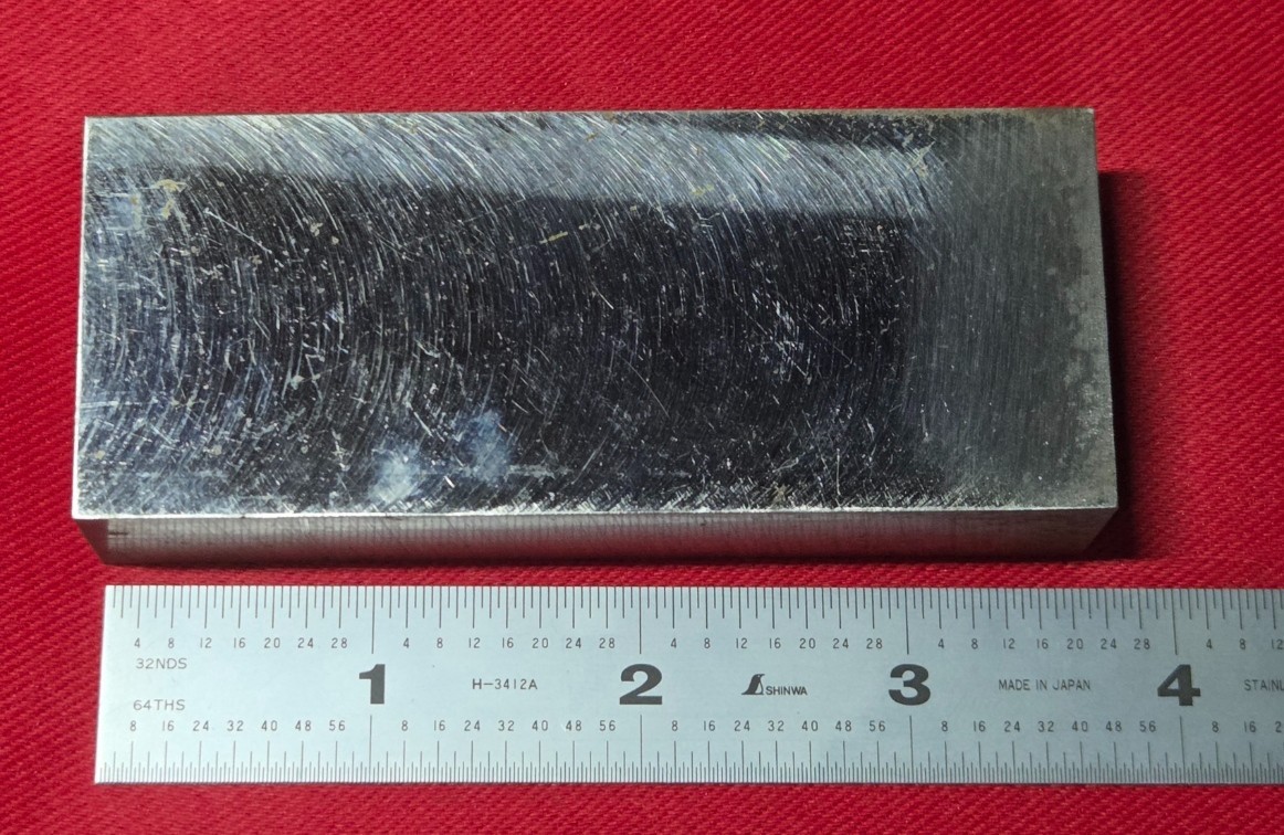 D2 Tool Steel Block Billet 3.71″ L x 1.529″ W x 0.75″ Thick, 1 Lb 2.6 Oz.