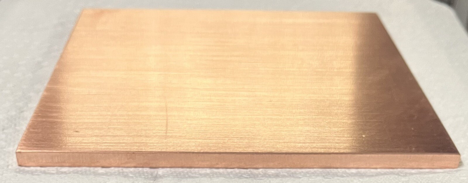 6mm COPPER PLATE BLOCK X 50mm X 50mm🇺🇸COPPER 110🇺🇸.250” X 2” X 2” USA MADE!