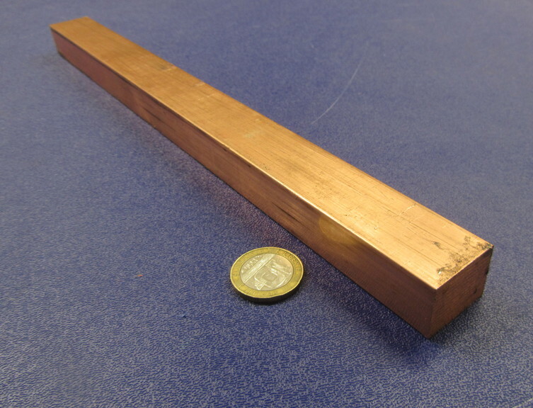 182 Copper Bar 3/4″ Thick x 1.0″ Wide x 1 Foot Length