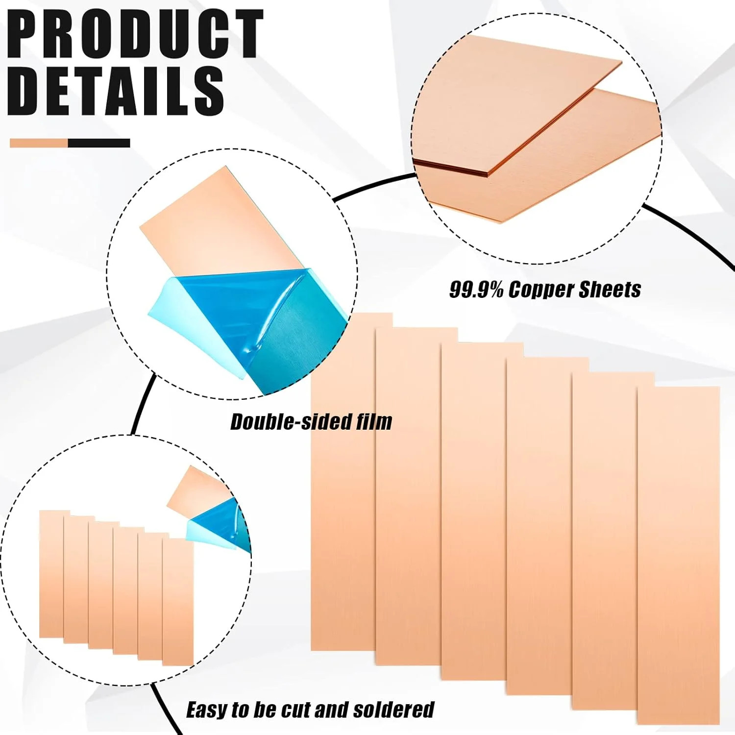 10 Pcs Pure Copper Anode Sheet (99.995% Pure) for Plating and Electroplating,…