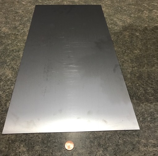 410 Stainless Steel Sheet, .060″ Thick x 12″ Wide x 24″ Length, 1 Unit