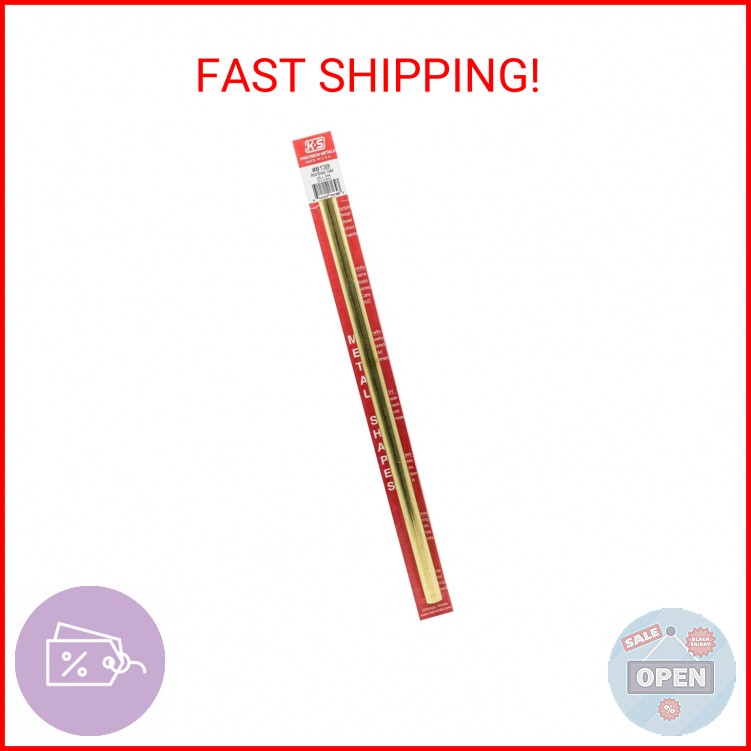 K&S Precision Metals Round Brass Tube 8139 – 1/2″ OD x 0.014″ Wall x 12″ Long –