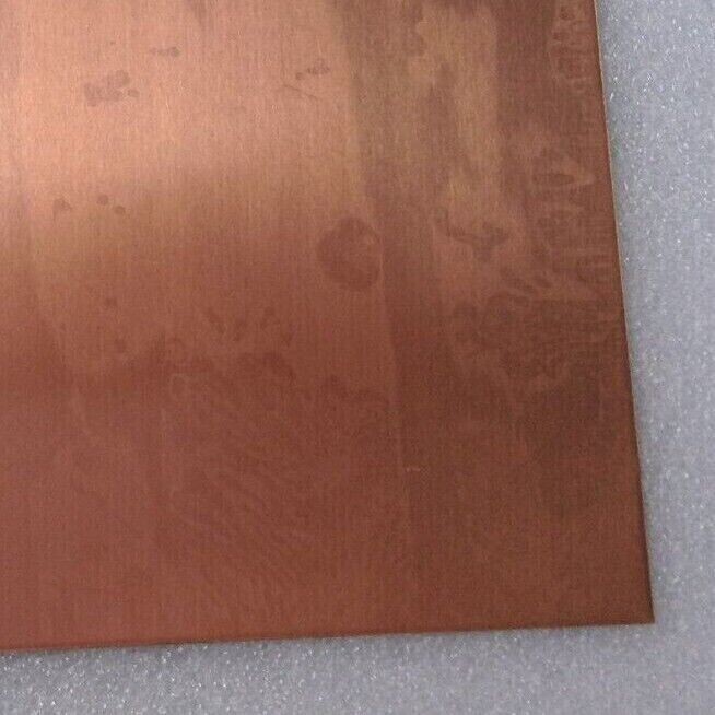 Copper Sheet Plate 100 x 100mm 0.5mm to 2mm Thick Thin Material Solid 99.9% Pure