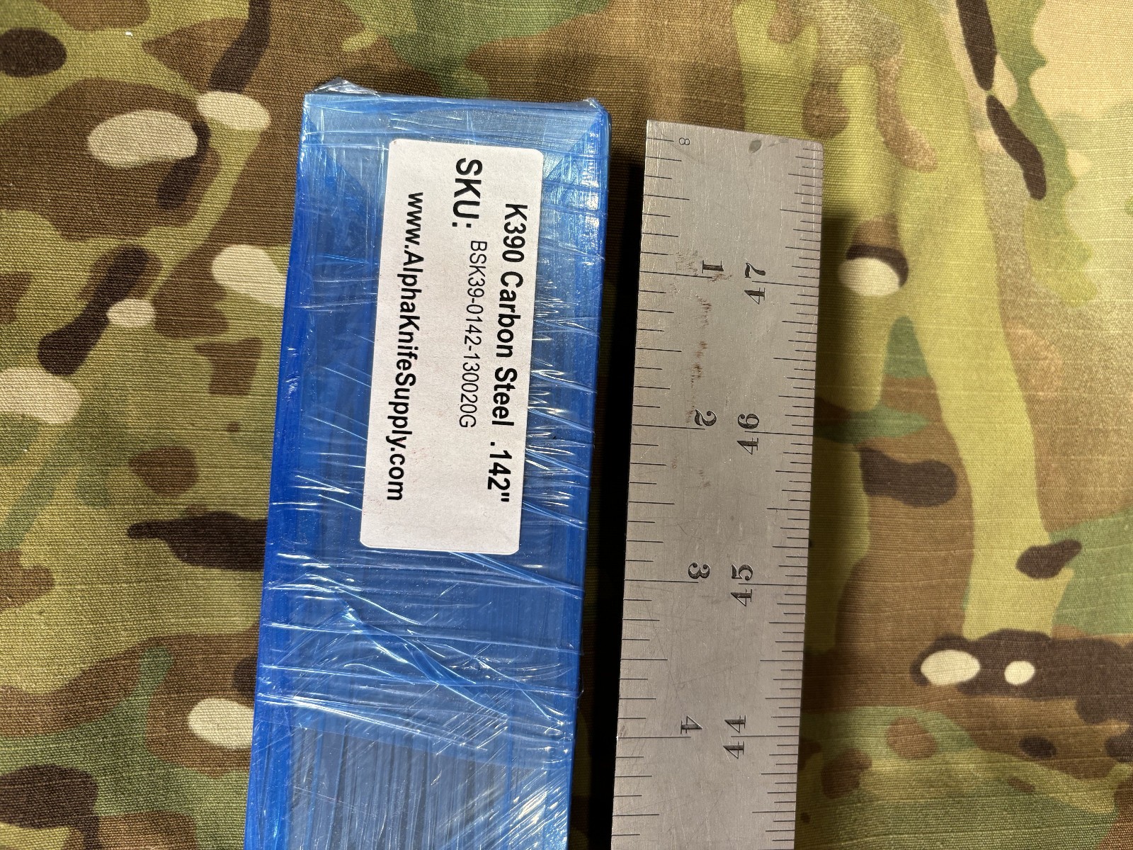 Bohler K390 Carbon Knife Steel, 13″ x 2″ x .142″ – listing #1
