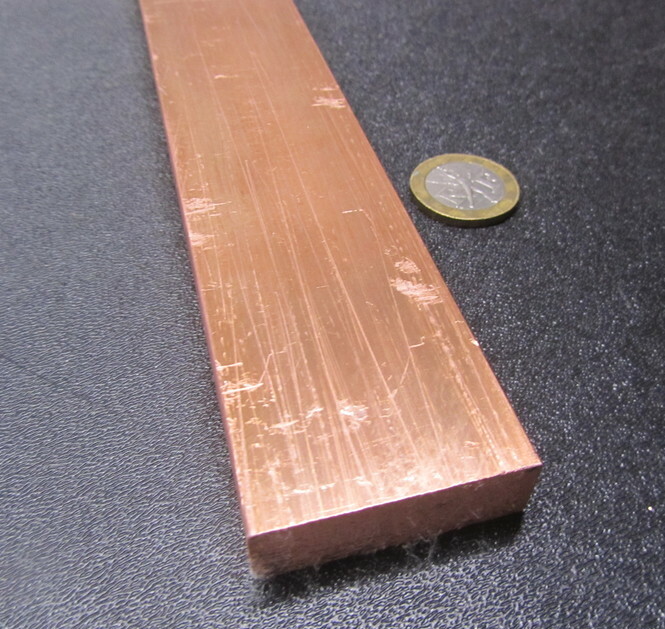182 Copper Bar 1/2″ Thick x 1 1/2″ Wide x 3 Foot Length