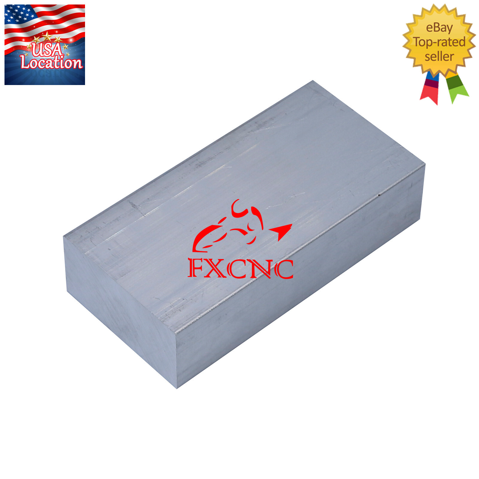 T6061 Aluminum Flat Plate Sheet Flat Length 100mm Width 50mm Thickness 25mm