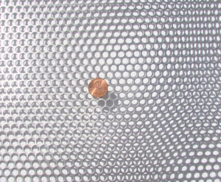=1/4″ HOLES 18 GAUGE 304 STAINLESS STEEL PERFORATED SHEET– 14″ X 18″=