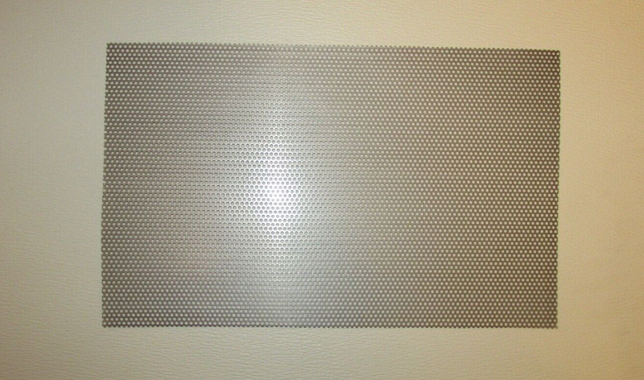 1/8″ HOLES-18 GAUGE– 304 STAINLESS STEEL PERFORATED SHEET –4-1/4″ X 7″